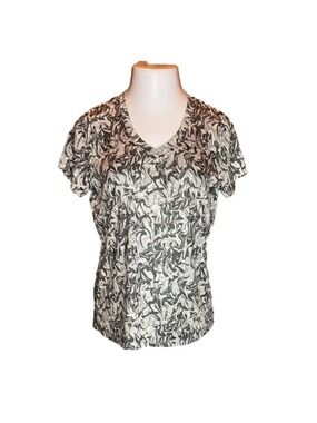 UNDER ARMOUR Shades of Gray Print Loose Athletic Tee Size L